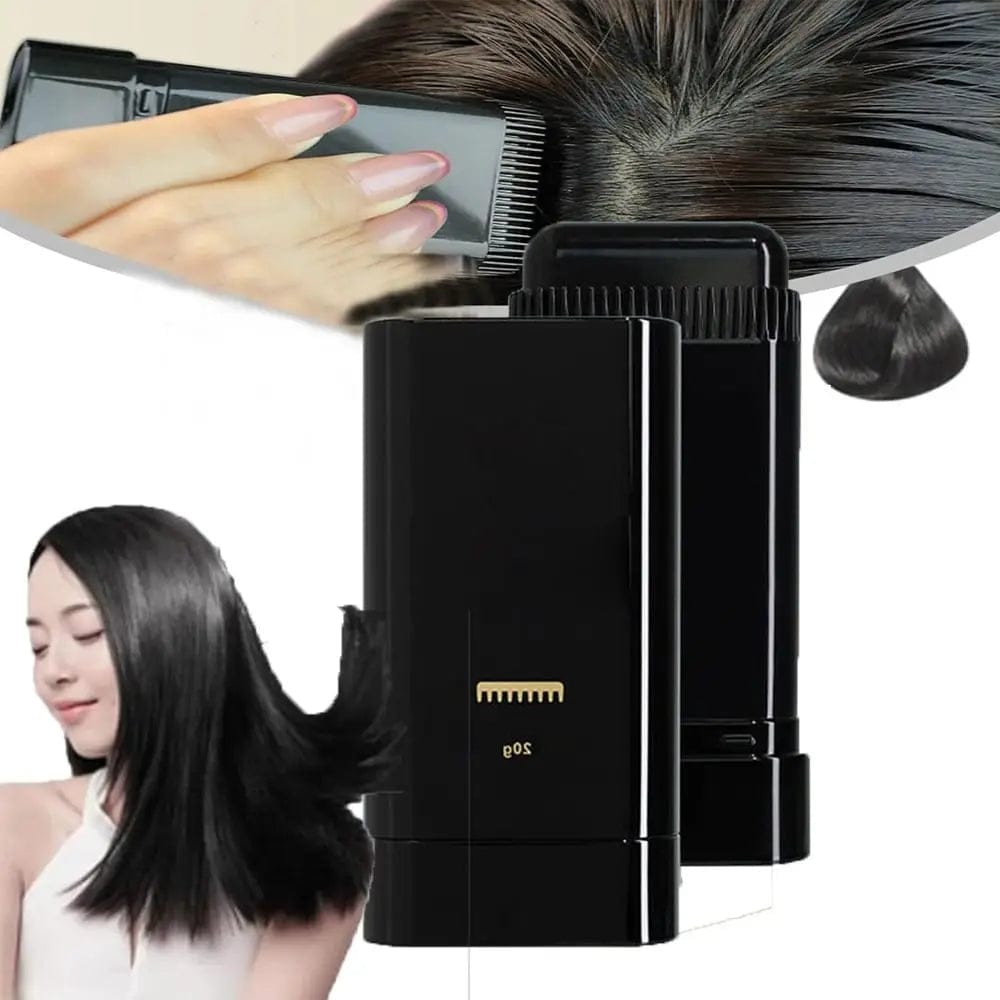 Black Hair Comb Dye — Waterproof & Sweat Proof | Long Lasting Easy Hair Color for Men & Women